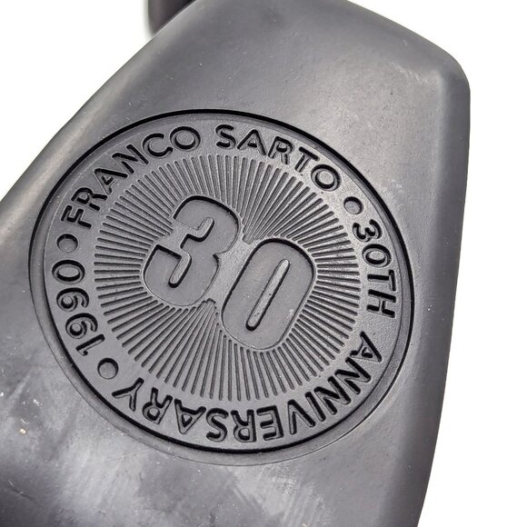 Franco Sarto Women Harmond 30th Vintage 90's Ash Black Square Toe Boots size 8.5 - Picture 7 of 11